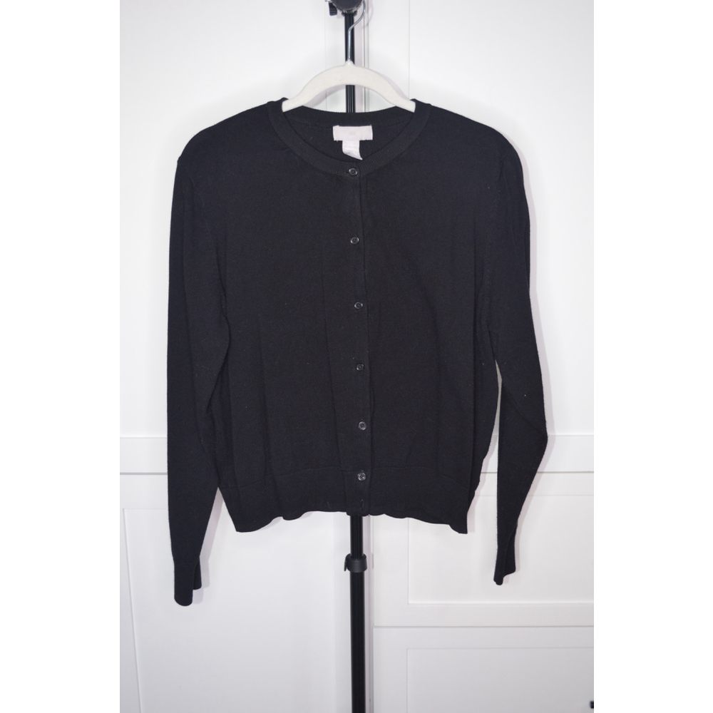 Women's H&M Black Cardigan Sweater SKU229